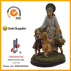 Statue religieuse 3D en cristal de 4 pouces, nouveau design, Jésus Nazareth, peinte à la main, en résine durable, personnalisable, plus de 30 ans d'expérience - Product Image 3