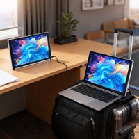 Moniteur portable ultra-fin 7 mm, 7 pouces FHD 1080P, écran externe USB-C HDMI pour ordinateur portable, PC, téléphone, jeux, voyages, affaires