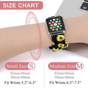 Bracelet de montre en tissu élastique de luxe Upro pour Apple Watch Series 10 9 8 SE, bracelet respirant tendance pour femmes, 41 45 46 mm - Product Image 4