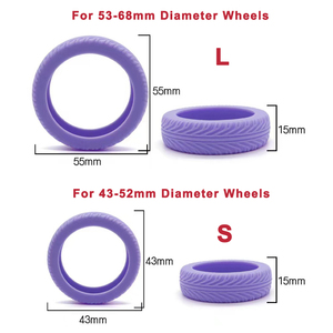 Bộ 8 Vỏ Bọc Bánh Xe Vali, Chống Mài Mòn, Yên Tĩnh, Làm Từ Silicon, Bảo Vệ Bánh Xe Vali Cho Vali Có Bánh Xoay - Product Image 3