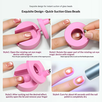 Bâtonnet magnétique super puissant pour chat, effet 3D, pour plaques magnétiques, baguettes, outils de nail art et vernis à ongles effet œil de chat