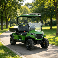 Voiturette de golf électrique nouvelle génération pour le quartier, avec options de couleurs flexibles et espace de rangement supplémentaire spacieux pour les courses d'épicerie