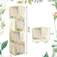 Décorations de fête prénatale vert sauge, cadre doré vert sauge, boîte de fête prénatale, lettres dorées pour bébé, parfait pour la révélation du sexe garçon fille