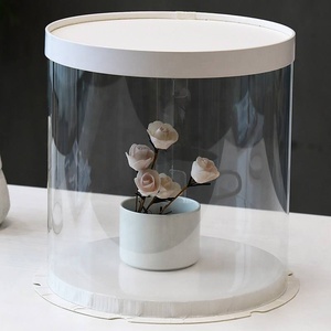 Hộp bánh sinh nhật tròn cao 10 inch bằng bìa cứng trong suốt, có thể tái sử dụng, dùng để trưng bày bánh - Product Image 2