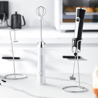 Espumador de Leche Eléctrico Recargable Inalámbrico, Portátil, para Café, Uso en Cafeterías y en el Hogar