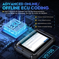 Escáner de Diagnóstico Inalámbrico para Automóviles VDAIGTOOL VD70S BT, Herramienta de Reinicio de ABS y Programación de ECU para Ford, Mazda y Lincoln (Stock en EE. UU.)