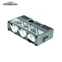 Lumière de calandre CNC à trois yeux à visibilité améliorée 6500K IP67 étanche 10000LM 100W pour la sécurité routière
