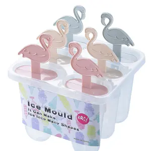 6Pcs Hoge Kwaliteit Ice Pop Maker Flamingo Popsicle Mold Voor Ijs