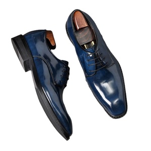 Zapatos Oxford Formales de Estilo Italiano para Hombre, Hechos a Mano con Cordones de Cuero Genuino, Punta Puntiaguda, Transpirables, Antideslizantes y Ligeros - Product Image 1