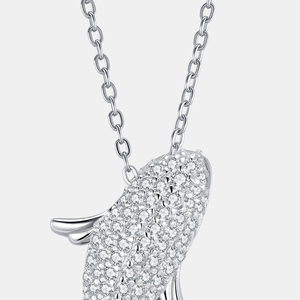 Collares de animales de moda bendición Cadena de plata de ley 925 joyería fina colgante de pez moissanita completa collar de lujo para mujer - Product Image 6