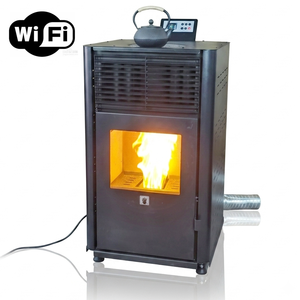 Estufa Inteligente <span class=keywords><strong>de</strong></span> Doble Combustible con Control WiFi 2026 - Chimenea <span class=keywords><strong>de</strong></span> Calefacción Interior para Leña y <span class=keywords><strong>Pellets</strong></span> con Control por Aplicación - Product Image 2