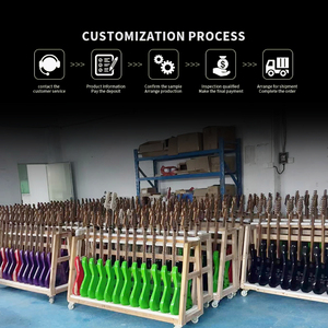 2025 नए इलेक्ट्रिक गिटार 6 स्ट्रिंग्स लकड़ी का शरीर बेक्ड मेपल गर्दन विंटेज सफेद उच्च-गंजा भूकंप प्रणाली सस्ते कस्टम गिटार - Product Image 6