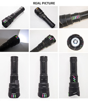 Linterna Súper Brillante Recargable, Lámpara de Alta Potencia, Antorcha Táctica Impermeable, Linterna de Emergencia para Exteriores