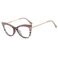 Lunettes de vue œil-de-chat unies, même style que les influenceurs d'Instagram, montures anti-lumière bleue, tendance, audacieuses, punk, à monture complète, motif géométrique