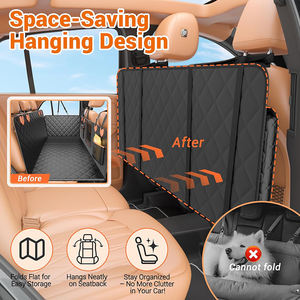 Funda Protectora para Asiento Trasero de Coche para Perros, Impermeable, Antideslizante, Hamaca para Mascotas Grandes, Cómoda para Viajar, Protector de Asiento con Base Rígida - Product Image 5