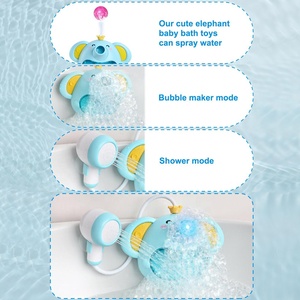 <span class=keywords><strong>Bain</strong></span> douche éléphant multifonction jouet de <span class=keywords><strong>bain</strong></span> pour bébé baignoire pour bébé pommeau de douche à jet d'eau et jouet à bulles avec musique légère - Product Image 6