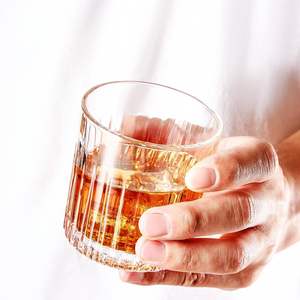 Vaso de <span class=keywords><strong>Whisky</strong></span> de Cristal sin Plomo de 300 ml, Estilo Antiguo, con Diseño Acanalado, para Beber <span class=keywords><strong>Bourbon</strong></span>, Coñac, Cócteles y <span class=keywords><strong>Whisky</strong></span> - Product Image 5