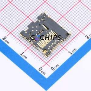 ST12S010VBAR1800 SD Card / Memory Card Connector Connector Plug-In Type MicroSD Card (TF Card) 1.4mm - Product Image 2