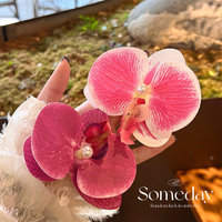 Accessoire de cheveux pour fête d'été hawaïenne, coiffe de mariée, fleurs artificielles en tissu hibiscus tropical, pinces à cheveux