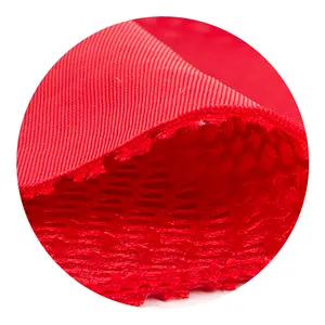 Recycled OEM ODM Circular Hole 3D Spacer Sandwich Air Mesh Fabric For Sports Shoes