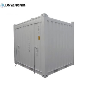 ตู้คอนเทนเนอร์ขนส่งขยะอุตสาหกรรมขนาด 10 ฟุต แบบเปิดด้านบน ผลิตจากเหล็กคอร์เทนที่ทนทาน - Product Image 3