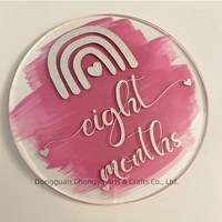 Feuille Acrylique Cercle Transparent 4 IN Acrylique Plexiglas Disque Transparent Rond Acrylique Signe pour Nom Cartes Peinture et Projets de Bricolage