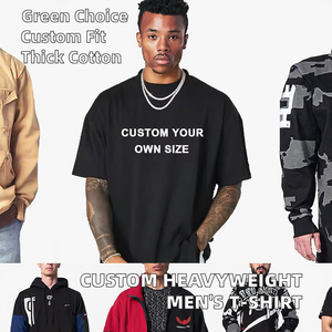 Camiseta Oversize de Algodón Orgánico 100% de Alta Calidad para Hombre, Tallas Grandes, con Logotipo Personalizado, Diseño Liso y Característica Comprimida - Product Image 2