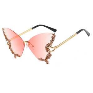 Premium Diamond-Set Sunglasses <strong>Fashion</strong> Luxury Women's <strong>Glasses</strong> Personality Butterfly Sunglasses UV400 - Product Image 3