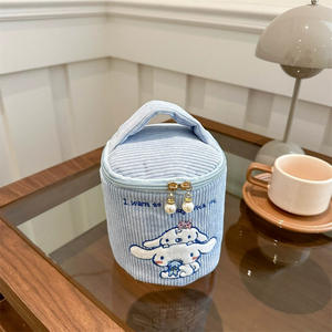 Nouveau mignon chien dessin animé filles multifonctionnel enfants cartable Polyester seau sac à main avec griffe Machine poupée maquillage sac cadeau - Product Image 6