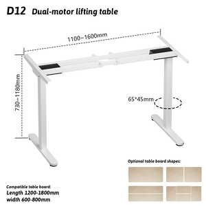 Electric Standing Desk Adjustable Height Sit Stand up <strong>Home</strong> Office Desks PC <strong>Work</strong> <strong>Table</strong> with 3 Memory Preset 2 Motor - Product Image 2