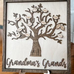 TD regalo personalizzato per la festa della mamma generazione regalo per l'albero genealogico per la mamma nonna regalo per il giorno dei genitori albero genealogico inciso in legno - Product Image 4