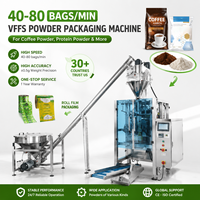 Machine de remplissage et de scellage de poudre à grande vitesse pour poudre de café, poudre de protéines, machine d'emballage verticale
