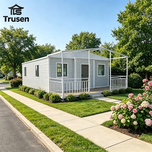 Maison préfabriquée extensible sur mesure de 20 pieds ou 40 pieds avec cuisine, villa préfabriquée, petit logement avec terrasse, maison portable - Product Image 1
