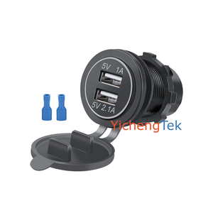 Ổ Cắm Sạc <span class=keywords><strong>USB</strong></span> Kép A19 DC 12V 24V 3.1A Cho Xe Buýt Thuyền Marine Caravan RV Camper - Product Image 4