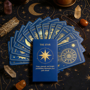 Cartas de Tarot Espirituales Impresas Personalizadas, Baraja de Tarot de Lujo con Bordes Dorados, Cartas de Juego con Libro de Instrucciones - Product Image 5