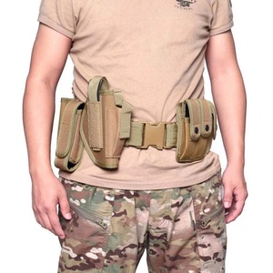 Cinturón Táctico AmpsafeX con Diseño Ajustable, 10 Bolsillos MOLLE y Funda para Pistola, Equipo de Seguridad Resistente para Exteriores - Product Image 4