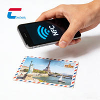 Biglietti d'Auguri NFC Programmabili 13.56Mhz per Condivisione sui Social Media, Stampa Personalizzata di Cartoline
