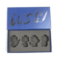Logo personnalisé imprimé de luxe, boîtes cadeaux en carton rigide noir mat avec insertion de mousse EVA pour boîte à outils, vente en gros, 100 pièces