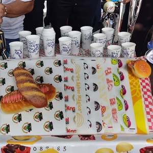 Wholesale SP3317 High Quality Food Grade Waterproof Greaseproof Double-Sided <b>Wax</b> Coated Virgin <b>Paper</b> Customized Logo Size - Product Image 5