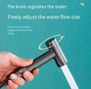 Ensemble de pulvérisateur de <span class=keywords><strong>bidet</strong></span> à main en laiton noir Shataf <span class=keywords><strong>WC</strong></span> Shattaf douche de toilette d'hôtel - Product Image 6