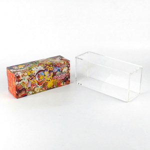 Pre-Assembled Clear Acrylic Pokemoned Card Storage Box <b>Display</b> Case for Trading Cards - Product Image 1