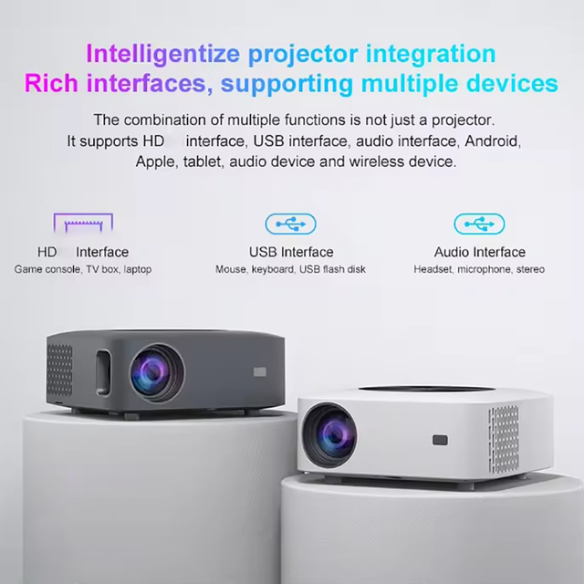 Portable X1 Projector with Smart Android 4K 1080P Led Light Ultra Short Throw Lens for Video Game TV Home Theater Mobile Cinema