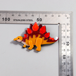 Accessoires de costume de <span class=keywords><strong>dinosaure</strong></span> en acrylique mignon créatif Personnalité Stegosaurus Glitter Volcanic Eruption Parties Mariages - Product Image 3