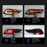 Nouvelle Bande Lumineuse LED Double Transparente pour Rétroviseur Automobile, Feu Arrière LED 6000K pour VW Golf MK8 2021-2023, Plug and Play