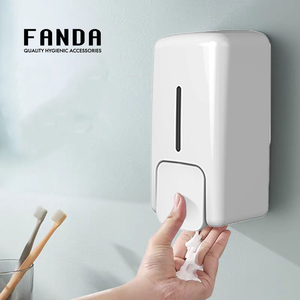 FANDA Manual Cartridge <b>Foam</b> <b>Soap</b> <b>Dispenser</b>, Wall Mounted Plastic Design for Hotel Made in Taiwan - Product Image 1