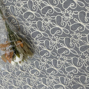 Encaje de Cordón Soluble en Agua 2024, Tela de Guipur <span class=keywords><strong>con</strong></span> Color Personalizado para Decoración de Bodas y Jarrones - Product Image 5