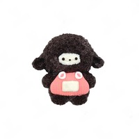 Jouet anti-stress à presser en silicone ultra-doux et moelleux, motif animal de fête du thé avec bords cousus, à récupération lente, 14+