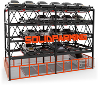 Équipement cubique intelligent de stationnement de système de stationnement de puzzle robotique entièrement automatisé certifié CE pour le garage de parking de voiture