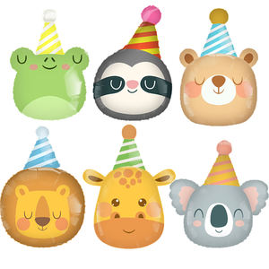 <span class=keywords><strong>Feliz</strong></span> <span class=keywords><strong>cumpleaños</strong></span> globos de circo León Zoo payaso fiesta globos de papel de aluminio Día DE LOS NIÑOS Zoo fiesta decoración niños suministros juguete - Product Image 6