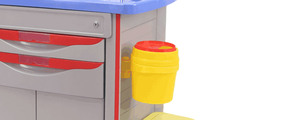 Chariot multifonctionnel de secours médical de clinique d'hôpital d'ORP, chariot d'anesthésie de médicament d'ABS avec la roue - Product Image 5